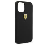 Carcasa Ferrari On Track Liquid Silicone compatibila cu iPhone 12 Mini, Negru 9 - lerato.ro