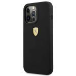 Carcasa Ferrari Silicone compatibila cu iPhone 13 Pro / 13, Negru 3 - lerato.ro