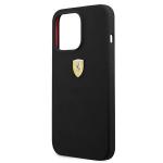 Carcasa Ferrari Silicone compatibila cu iPhone 13 Pro / 13, Negru 7 - lerato.ro