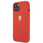 Carcasa Ferrari Silicone compatibila cu iPhone 13 Mini, Rosu 3 - lerato.ro