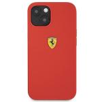 Carcasa Ferrari Silicone compatibila cu iPhone 13 Mini, Rosu 2 - lerato.ro