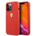 Carcasa Ferrari Silicone compatibila cu iPhone 13 Pro Max, Rosu 4 - lerato.ro
