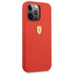 Carcasa Ferrari Silicone compatibila cu iPhone 13 Pro Max, Rosu 5 - lerato.ro