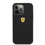 Carcasa Ferrari Silicone Metal Logo cu MagSafe compatibila cu iPhone 13 Pro Max, Negru 2 - lerato.ro