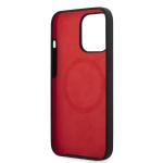 Carcasa Ferrari Silicone Metal Logo cu MagSafe compatibila cu iPhone 13 Pro Max, Negru 8 - lerato.ro
