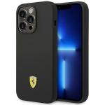 Carcasa Ferrari Silicone Metal Logo cu Magsafe compatibila cu iPhone 14 Pro Max, Negru 3 - lerato.ro