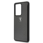 Carcasa Ferrari Carbon Heritage compatibila cu Samsung Galaxy S20 Ultra, Negru 6 - lerato.ro