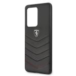Carcasa Ferrari Heritage Quilted compatibila cu Samsung Galaxy S20 Ultra, Negru 6 - lerato.ro