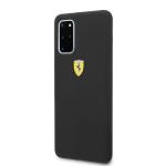 Carcasa Ferrari Hardcase Silicone compatibila cu Samsung Galaxy S20 Plus, Negru 3 - lerato.ro