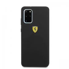 Carcasa Ferrari Hardcase Silicone compatibila cu Samsung Galaxy S20 Plus, Negru