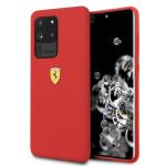 Carcasa Ferrari Hardcase Silicone compatibila cu Samsung Galaxy S20 Ultra, Rosu 2 - lerato.ro