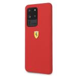 Carcasa Ferrari Hardcase Silicone compatibila cu Samsung Galaxy S20 Ultra, Rosu 3 - lerato.ro