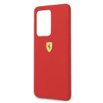 Carcasa Ferrari Hardcase Silicone compatibila cu Samsung Galaxy S20 Ultra, Rosu 6 - lerato.ro