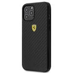 Carcasa Ferrari On Track Real Carbon compatibila cu iPhone 12 Pro Max, Negru 3 - lerato.ro