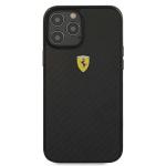 Carcasa Ferrari On Track Real Carbon compatibila cu iPhone 12 Pro Max, Negru 2 - lerato.ro