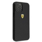 Carcasa Ferrari On Track Real Carbon compatibila cu iPhone 12 Pro Max, Negru 5 - lerato.ro