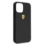 Carcasa Ferrari On Track Real Carbon compatibila cu iPhone 12 Pro Max, Negru 9 - lerato.ro