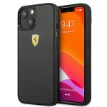 Carcasa Ferrari On Track Real Carbon compatibila cu iPhone 13 Mini, Negru 4 - lerato.ro