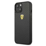 Carcasa Ferrari On Track Real Carbon compatibila cu iPhone 13 Mini, Negru 3 - lerato.ro