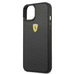 Carcasa Ferrari On Track Real Carbon compatibila cu iPhone 13 Mini, Negru 7 - lerato.ro