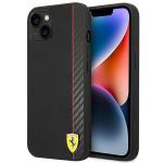 Carcasa Ferrari On Track Stripe compatibila cu iPhone 14 Plus / 15 Plus, Negru 4 - lerato.ro