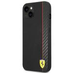 Carcasa Ferrari On Track Stripe compatibila cu iPhone 14 Plus / 15 Plus, Negru 3 - lerato.ro