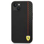 Carcasa Ferrari On Track Stripe compatibila cu iPhone 14 Plus / 15 Plus, Negru 2 - lerato.ro