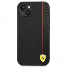 Carcasa Ferrari On Track Stripe compatibila cu iPhone 14 Plus / 15 Plus, Negru