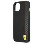 Carcasa Ferrari On Track Stripe compatibila cu iPhone 14 Plus / 15 Plus, Negru 8 - lerato.ro