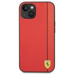 Carcasa Ferrari On Track Stripe compatibila cu iPhone 14 Plus / 15 Plus, Rosu 2 - lerato.ro