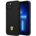 Carcasa Ferrari Silicone Metal Logo compatibila cu iPhone 15 / 14 / 13, Negru 4 - lerato.ro