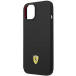 Carcasa Ferrari Silicone Metal Logo compatibila cu iPhone 15 / 14 / 13, Negru 7 - lerato.ro