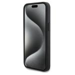 Carcasa Ferrari Perforated Waves Metal Logo compatibila cu iPhone 15 Pro Max, Negru 6 - lerato.ro