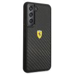 Carcasa Ferrari On Track Real Carbon Fiber compatibila cu Samsung Galaxy S22 Plus, Negru 5 - lerato.ro