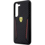 Carcasa Ferrari Carbon Contrast Edges compatibila cu Samsung Galaxy S23 Plus, Negru 7 - lerato.ro