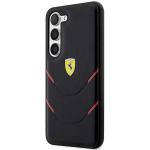 Carcasa Ferrari Hot Stamp Lines compatibila cu Samsung Galaxy S23 Plus, Negru 3 - lerato.ro