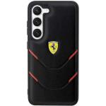 Carcasa Ferrari Hot Stamp Lines compatibila cu Samsung Galaxy S23, Negru 2 - lerato.ro