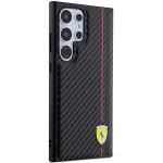 Carcasa Ferrari Carbon Printed Line compatibila cu Samsung Galaxy S24 Ultra, Negru 5 - lerato.ro