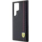 Carcasa Ferrari Carbon Printed Line compatibila cu Samsung Galaxy S24 Ultra, Negru 7 - lerato.ro