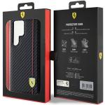 Carcasa Ferrari Carbon Printed Line compatibila cu Samsung Galaxy S24 Ultra, Negru 9 - lerato.ro