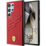 Carcasa Ferrari Big SF Perforated compatibila cu Samsung Galaxy S24 Ultra, Rosu 4 - lerato.ro