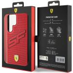 Carcasa Ferrari Big SF Perforated compatibila cu Samsung Galaxy S24 Ultra, Rosu 9 - lerato.ro