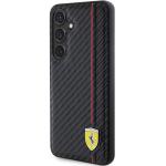 Carcasa Ferrari Carbon Printed Line compatibila cu Samsung Galaxy S24 Plus, Negru 3 - lerato.ro