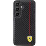 Carcasa Ferrari Carbon Printed Line compatibila cu Samsung Galaxy S24 Plus, Negru 2 - lerato.ro
