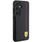 Carcasa Ferrari Carbon Printed Line compatibila cu Samsung Galaxy S24 Plus, Negru 5 - lerato.ro