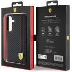 Carcasa Ferrari Carbon Printed Line compatibila cu Samsung Galaxy S24 Plus, Negru 9 - lerato.ro