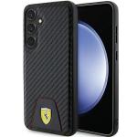 Carcasa Ferrari Carbon Stitched Bottom compatibila cu Samsung Galaxy S24 Plus, Negru 4 - lerato.ro
