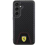 Carcasa Ferrari Carbon Stitched Bottom compatibila cu Samsung Galaxy S24 Plus, Negru 2 - lerato.ro