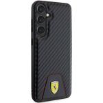 Carcasa Ferrari Carbon Stitched Bottom compatibila cu Samsung Galaxy S24 Plus, Negru 5 - lerato.ro