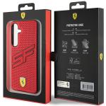 Carcasa Ferrari Big SF Perforatedo compatibila cu Samsung Galaxy S24 Plus, Rosu 9 - lerato.ro